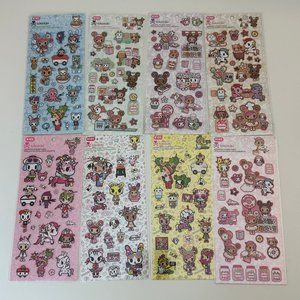 Tokidoki Assorted Sticker Sheets x8
